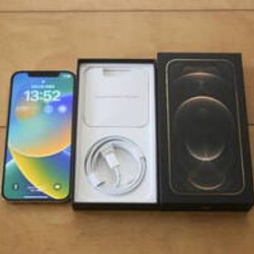 【美品】iPhone 12 Pro 256GB ゴールド SIMフリー 箱/充電ケーブル付き