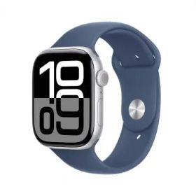 Apple Apple Watch Series10 46mm Cellular シルバーアルミニウムケース/デニムスポーツバンド (S/M) MWY03J/A