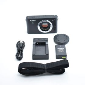 B#11310 Nikon ミラーレス一眼カメラ Nikon 1 (ニコンワン) J1 (ジェイワン) ボディ ブラック N1 J1 BK