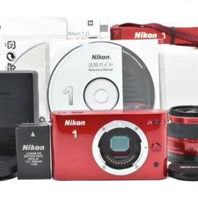 ニコン 1 J1 ミラーレスデジタルカメラ カメラレンズ レッド Nikon