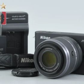 【中古】Nikon ニコン 1 J1 ブラック + 1 NIKKOR 30-110mm f/3.8-5.6 VR シャッター回数僅少