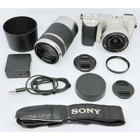 ソニー(SONY)の⭐️SONY α6000 ダブルズームレンズキット シルバー⭐️(デジタル一眼)