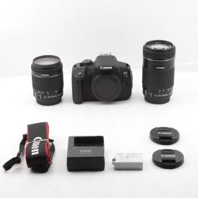 【良品】Canon キャノン デジタル一眼レフカメラ EOS Kiss X7i ダブルズームキット JS129-00987