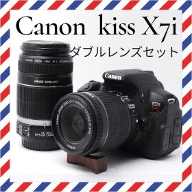 豪華Wレンズ❤️Canon kiss X7i ❤️自撮り楽々✨一眼レフカメラ