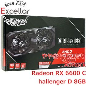 [bn:16] ASRock製グラボ Radeon RX 6600 Challenger D 8GB PCIExp 8GB 元箱あり