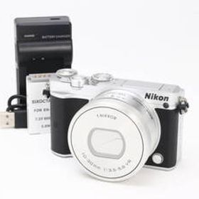 B (並品) Nikon ニコン 1 J5 1NIKKOR VR 10-30mm 標準パワーズームレンズキット シルバー シャッター回数874 初期不良返品対応 101-114