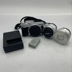 E【500円スタート】Nikon 1 J5 ミラーレス一眼 ダブルレンズキット ニコン デジカメ/1 NIKKOR 18.5mm F 1.8/10-30mm F 3.5-5.6 VR レンズ
