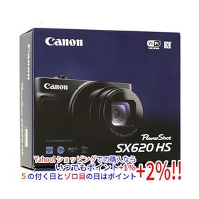 【中古】Canon製 PowerShot SX620 HS ブラック 2020万画素 元箱あり