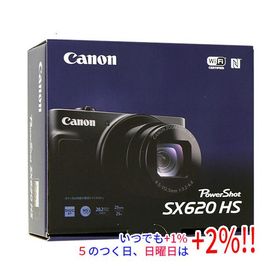 【中古】Canon製 PowerShot SX620 HS ブラック 2020万画素 元箱あり