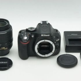 美品 Nikon ニコン D5200 ボディ + AF-S DX 18-55mm VR レンズキット デジタル一眼レフカメラ ブラック 260226a