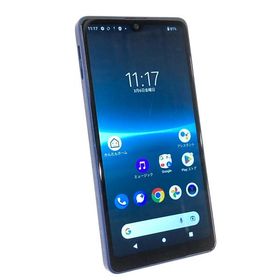 中古 SONY Xperia Ace III 64GB ブルー SOG08 IMフリー ※SIMトレイ欠品