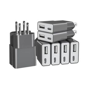 TOPWE USB 充電器 コンセント Type-C USB-C 小型 超薄型 【PSE技術基準・1A/5W出力・USB-Cポート＋USB-Aポート 】 タイプc 充電器 iPhone/Android Galaxy S22/S10 Xperia AQUOS 1