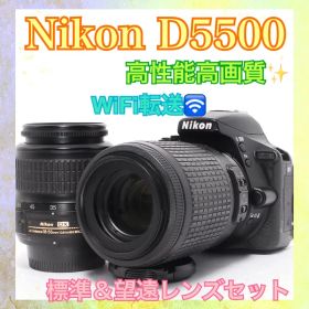 ◆Nikon D5500◆すぐ使える◆一眼レフカメラ◆WiFiで転送◆おまけ多数
