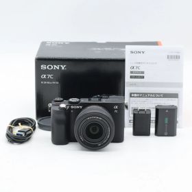 SONY α7C ズームレンズキット ILCE-7CL ブラック｜フルサイズ ミラーレス一眼｜小型軽量・高性能AF ソニーEマウント【中古】