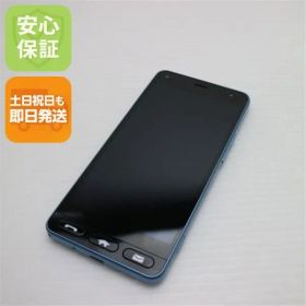 新品同様 Y!mobile 705KC かんたん スマホ ブルー スマホ 本体 白ロム 土日祝発送OK 09000