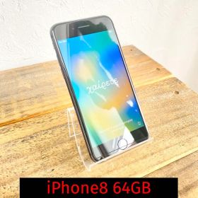 iPhone8 64GB 本体のみ グレイ NQ782J/A B88％ 送無