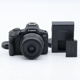Canon EOS R50 RF-S18-45 IS STM レンズキット ブラック｜APS-C ミラーレス一眼｜高速AF・軽量コンパクト キヤノン【中古】