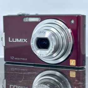 【美品】Panasonic LUMIX DMC-FX60 バイオレット パープル パナソニック ルミックス コンパクトデジカメ デジタルカメラ コンデジ 中古カメラ 動作品 広角25mm 光学5倍ズーム 希少カラー レトロデジカメ