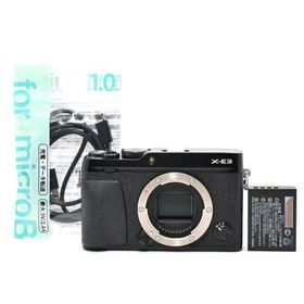 ＜良品＞ FUJIFILM X-E3 ボディ ブラック｜ミラーレス一眼カメラ(ミラーレス一眼)