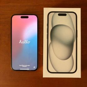 Apple iPhone 15 256GB Black ブラック 美品 箱あり