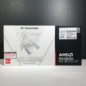 [城東65-062/併売] PowerColor パワーカラー Hellhound Spectral White AMD Radeon RX 9070 XT 16GB GDDR6 未開封品
