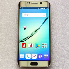 【中古】[ SAMSUNG ] Galaxy S6 edge SC-04G ゴールドプラチナム/ docomo版 白ロム / SIMロック解除済み SC-04G