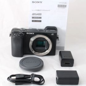 ☆新品級☆ SONY ソニー ミラーレス一眼カメラ α6400 ボディ ブラック ILCE-6400 B #4769