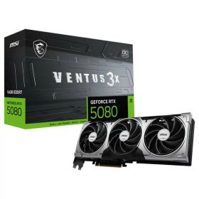 MSI GeForce RTX 5080 16G VENTUS 3X OC ブラック [グラフィックボード] 【KK9N0D18P】