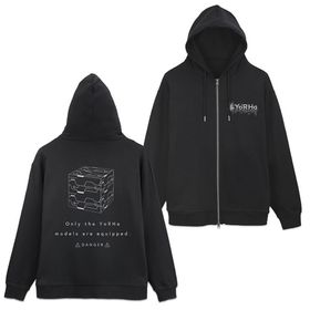 NieR：Automata Ver1.1a ヨルハ部隊 ジップパーカー/BLACK-XXL
