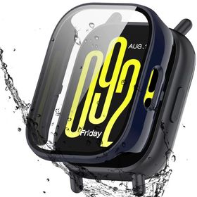 AIYYXX For Redmi Watch 5 lite ケース 3D直角エッジ 超薄型 PC+ガラス素材 一体型 シャオミ(xiaomi) redmi watch 5 lite カバー 対応 高