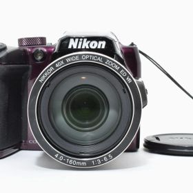 【美品・完動品】Nikon COOLPIX B500 プラム 光学40倍ズーム 超望遠 スマホ転送OK！単3電池駆動で便利 Wi-Fi/Bluetooth搭載 1602万画素 手ブレ補正 運動会 月 野球観戦 旅行 ニコン デジカメ