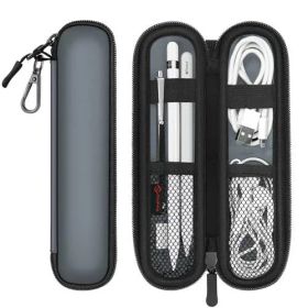 Fintie Apple Pencil ケース バッグ 収納ケース 柔らかいネオプレン製 紛失防止ポケット ゴムバンド固定 Apple Pencil (USB-C) / Apple Pencil 第1/2 世代 Pencil 用 収納 保護ケース(グレー)