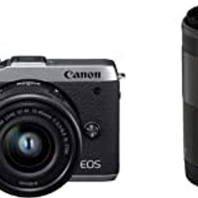 Canon ミラーレス一眼カメラ EOS M6 Mark II ダブルズームキット シルバー EOSM6MK2SL-WZK