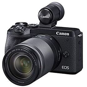 【中古】Canon ミラーレス一眼カメラ EOS M6 Mark II EF-M18-150 IS STM レンズ EVFキット ブラック EOSM6MK2BK-18150ISEVFK