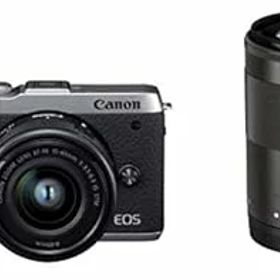 【中古】Canon ミラーレス一眼カメラ EOS M6 Mark II ダブルズームキット シルバー EOSM6MK2SL-WZK