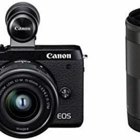 【中古】 Canon ミラーレス一眼カメラ EOS M6 Mark II ダブルズームEVFキット ブラック EOSM6MK2BK-WZEVFK 当店保証30日間 人気 ミラーレス 一眼レフ 交換レンズ カメラ