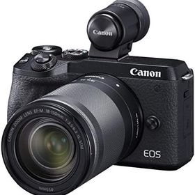 【中古】Canon ミラーレス一眼カメラ EOS M6 Mark II EF-M18-150 IS STM レンズ EVFキット ブラック EOSM6MK2BK-18150ISEVFK