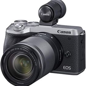 【中古】Canon ミラーレス一眼カメラ EOS M6 Mark II EF-M18-150 IS STM レンズ EVFキット シルバー EOSM6MK2SL-18150ISEVFK