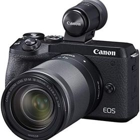 【中古】Canon ミラーレス一眼カメラ EOS M6 Mark II EF-M18-150 IS STM レンズ EVFキット ブラック EOSM6MK2BK-18150ISEVFK当店保証30日間 人気モデル 高画質 売れ筋