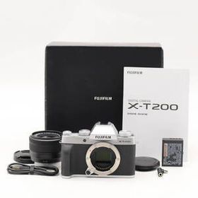 美品 FUJIFILM フジフイルム X-T200 レンズキット シルバー