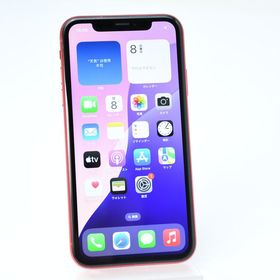 【液晶美品】SIMフリー iPhone XR 128GB レッド