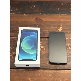 アイフォーン(iPhone)の【美品】iPhone 12 mini ブルー 256GB SIMフリー 箱付き(スマートフォン本体)