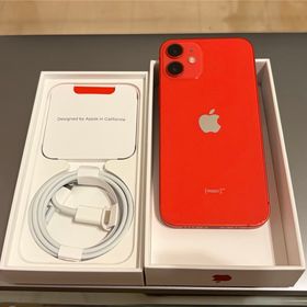 アイフォーン(iPhone)のiPhone12mini 128GB レッド バッテリー74%(スマートフォン本体)