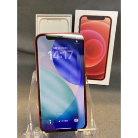 美品 国内版 SIMフリー iPhone12 mini 128GB レッド色(スマートフォン本体)