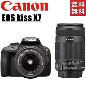 キヤノン Canon EOS kiss X7 ダブルレンズセット デジタル 一眼レフ カメラ 中古