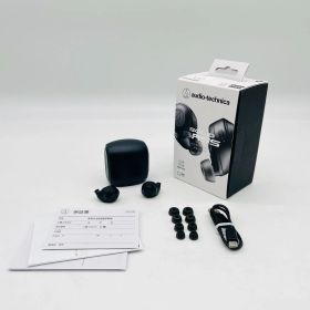 オーディオテクニカ ATH-CKS50TW BK ワイヤレスイヤホン bluetooth/ワイヤレスイヤホン ノイズキャンセリング / 通話品質強化/ヒアスルー/低遅延モード/aptX adaptive/AAC / 360 Reality Audio ブラック