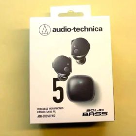 【新品同様】オーディオテクニカ ATH-CKS50TW ワイヤレスイヤホン 黒