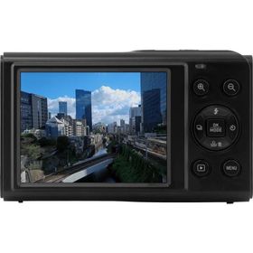 アイワ コンパクトデジタルカメラ aiwa cam DCB-2 ブラック(1600万画素CMOSセンサー/電子手ブレ補正/AF/4倍デジタルズーム/自撮り撮影/軽量) JA5-DCM0003(BK)