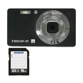コンパクトデジタルカメラ F3DCAF-01 ＋ SDHCメモリカード 16GB 1セット デジタルカメラ デジカメ カメラ 写真 PC パソコン