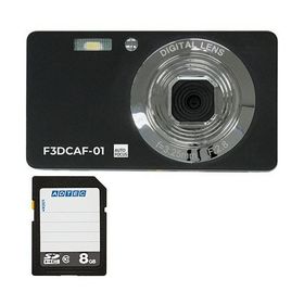 コンパクトデジタルカメラ F3DCAF-01 ＋ SDHCメモリカード 8GB 1セット デジタルカメラ デジカメ カメラ 写真 PC パソコン